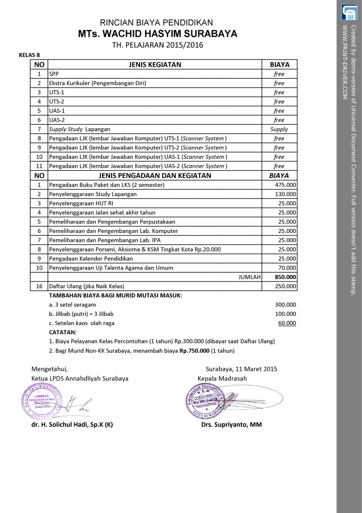 Rincian Biaya Pendidikan TP. 15-16 - 8