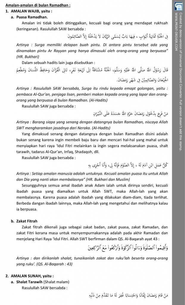 OBRAL PAHALA DI BULAN RAMADHAN(1)