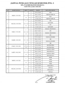 JADWAL PTS-2 TH 2021-1