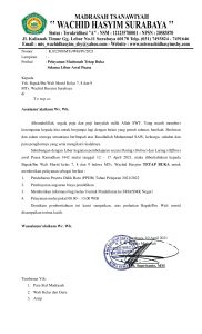 25. Pelayanan Madrasah Tetap Buka Selama Awal Puasa-1