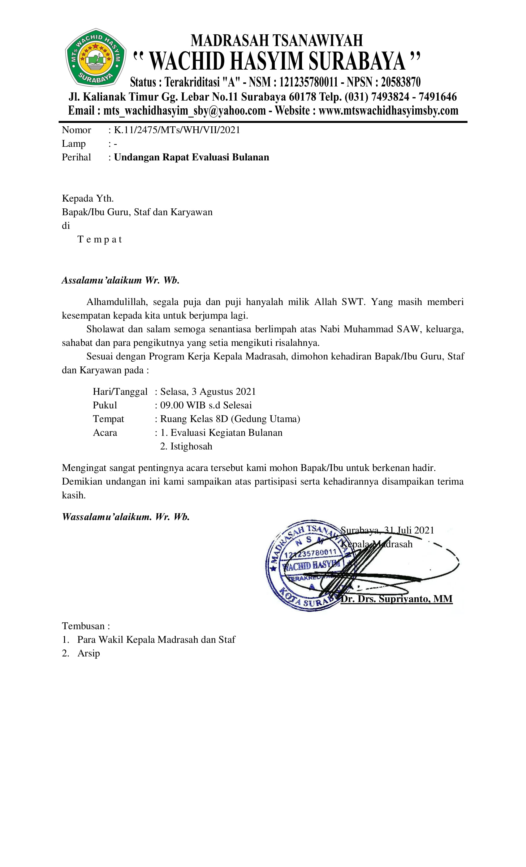 4. Undangan Rapat Evaluasi Kegiatan Bulanan-1