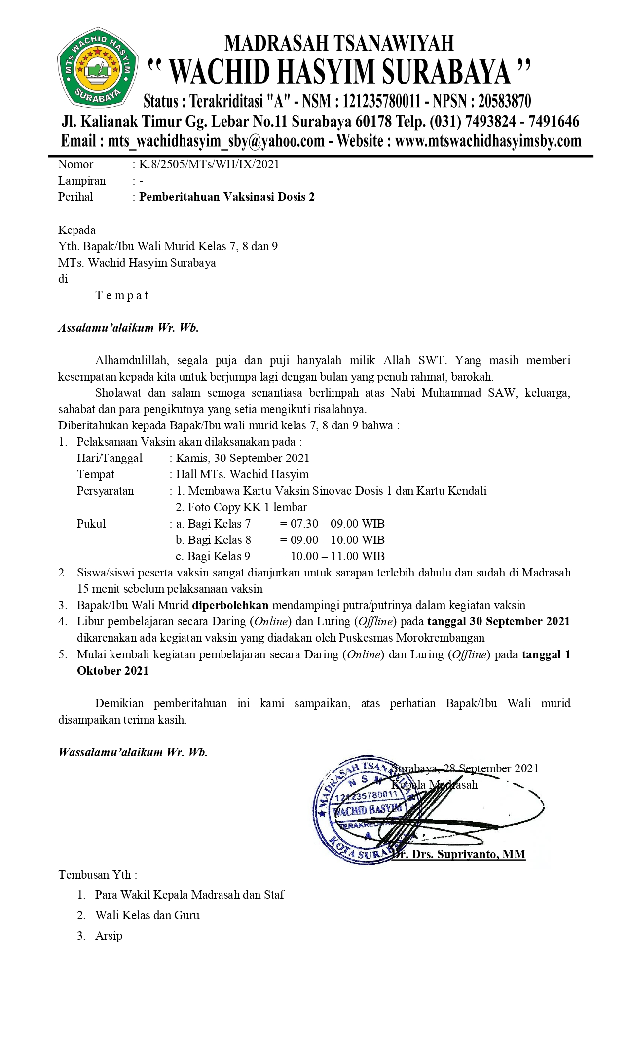 8. Pemberitahuan Vaksinasi Dosis 2_page-0001