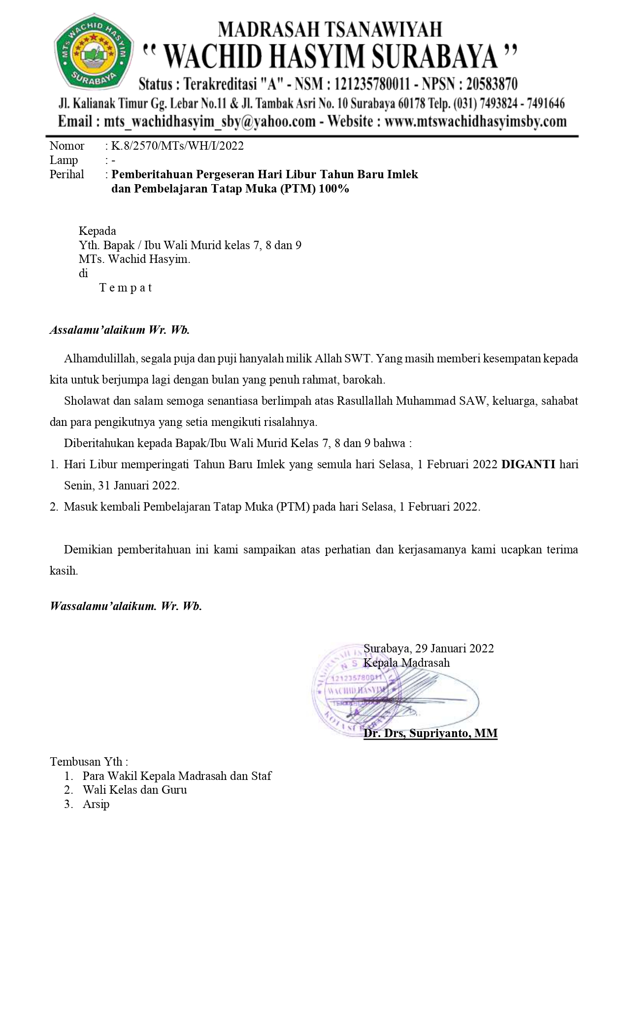 18. Pemberitahuan Hari Libur Tahun Baru Imlek dan PTM 100_page-0001