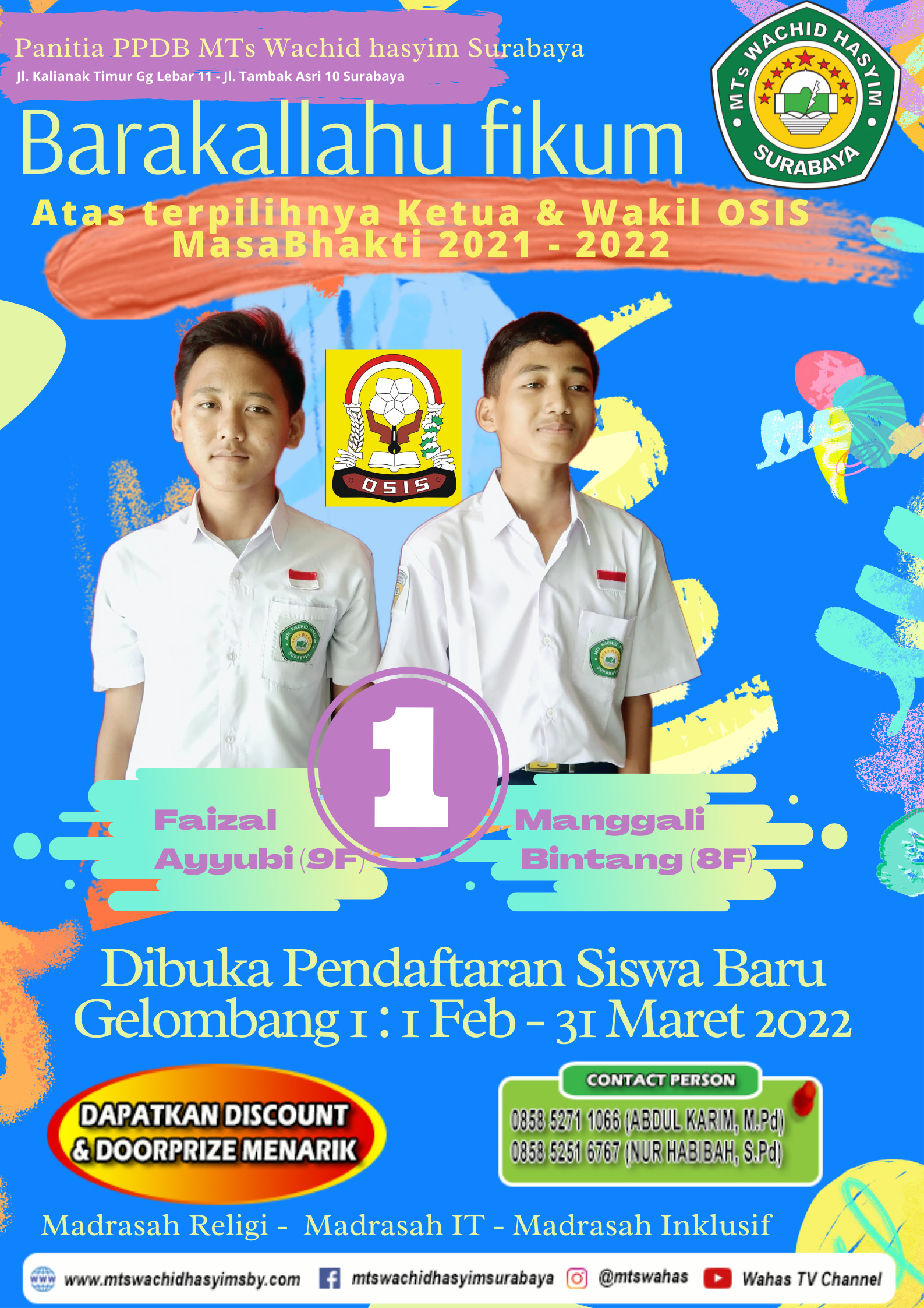 POSTER KETUA DAN WAKIL OSIS